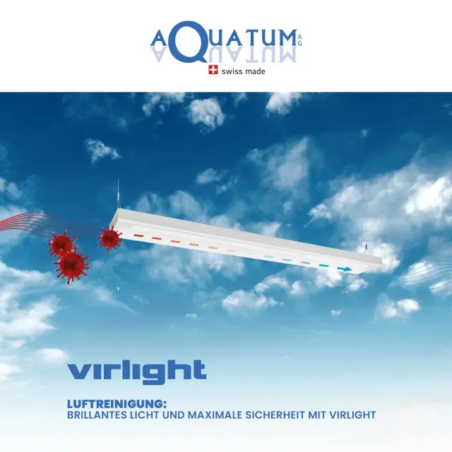 Luftreinigung: Brillantes Licht und maximale Sicherheit mit Virlight - Saubere Luft ist die Basis für Wohlbefinden und Gesundheit – besonders dort, wo Menschen zusammenkommen. Mit Virlight verbinden wir modernes Lichtdesign mit hochwirksamer Hygiene-Technologie.